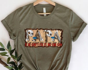 Funny Papa Birthday Shirt,Fixer of Things Shirt,Papa Tools Shirt,Papa Shirt,Papa can fix it tool box Shirt,Father's Day Shirt,Gift for Papa