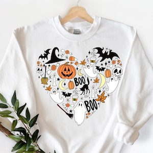 Cute Halloween Theme Shirt for Women, Halloween T-Shirts, Cute Teacher Halloween T-Shirts, Mom Halloween T-Shirts, Fall Shirts