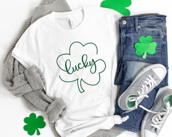 Lucky Shirt,St. Patrick's Day Shirt,Lucky Shamrock Shirt,Shamrock Tee, Patrick's Day Gift,Patrick's Day Family Matching Shirt,Drinking Shirt