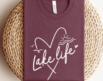 Lake life Shirt, Lake Shirt, Gift for Travel Lover, Gift for Adventurer, Wildlife Shirts,Vacation Shirts,Gift for Her,Camper Shirt, Lakelife