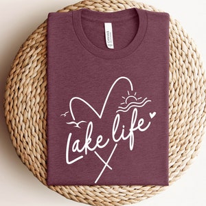 Lake life Shirt, Lake Shirt, Gift for Travel Lover, Gift for Adventurer, Wildlife Shirts,Vacation Shirts,Gift for Her,Camper Shirt, Lakelife