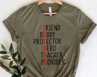 Dad Definition Shirt,Father Friend Daddy Hero Teacher Provider Shirt,New Dad Shirt,Dad Shirt,Daddy Shirt,Father's Day Shirt,Best Dad shirt