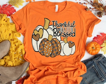 Leopard Pumpkin Shirt, Cheetah Pumpkin Shirt,Thanksgiving Shirt, Thankful Shirt,Fall Shirt, Hello Pumpkin,Family Matching Shirt