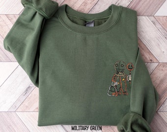 Embroidered Horror Sweatshirt, Embroidered Halloween Shirt, Horror Shirt, Halloween Candy Sweater, Halloween Shirt, Halloween Sweatshirt