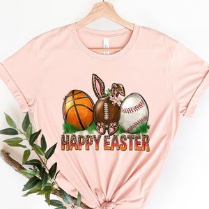 Happy Easter Sports Shirt, Happy Easter Bunny Shirt, Happy Easter Bunny Ears Shirt, Bunny Ears Shirt, Happy Easter,Gameday gift