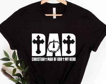 Papa Christian Shirt, neues Dad Shirt, Papa Shirt, Papa Shirt, Vatertagsshirt, Bestes Papa Shirt, Geschenk für Papa, alles Gute zum Vatertag Shirt