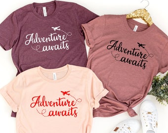 Airplane Mode Shirt,Adventure awaits shirt,Travel Shirt, Vacation Shirt,Womens Shirts,Gift for Traveler,Travel Wanderlust Motivational Shirt
