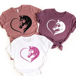 Horse Lover Shirt,Gift For Her,Country Shirt,Gift For Horse Lovers,Animal Lover Shirt,Horse Shirt,Farm Shirt,Gift for Women,Mom Gift