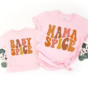 Mama Spice Shirt, Baby Spice Shirt,Mom Shirt,Baby Shirt,Thanksgiving Couple Shirt,Thanksgiving Mommy and Me Shirt,Mom and Baby Shirt