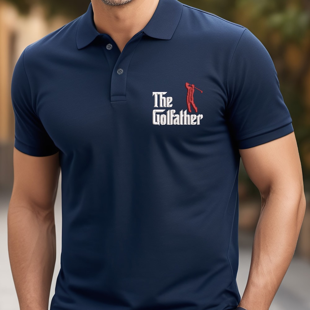 Father Golf Embroidery Shirt,Father Day Gift,Father Embroidery Shirt,Father Birthday Gift,Golf Father Polo Shirt,Funny Father Polo Amitytees