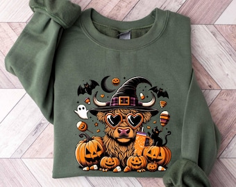 Boo Ghost Cow Halloween Shirt - Halloween Cow Shirt - Funny Cow Shirts - Cow Sweatshirt - Funny Halloween Shirt - Halloween Matching Tee