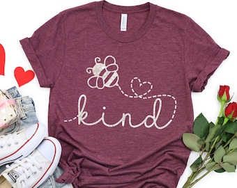 Be Kind Shirt, Bee Kind, Be Kind Shirt, Mom Life, Mom Tee, Graphic Tee, Happiness Matters, Be Nice, Honey Bee, Kindness Matters, Positive T