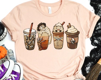 Horror Fall coffee shirt, Witch shirt, Halloween Shirt, That witch Shirt, Halloween Tees, Halloween Party T-shirt, Funny Halloween Shirts
