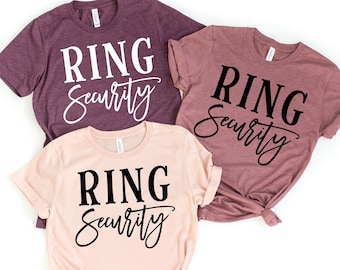 Ring Security Shirt, Funny Wedding Tshirt, Matching Wedding Party Shirt, Ring Bearer Shirt, Boys Wedding Shirt, Custom Ring Security T-Shirt
