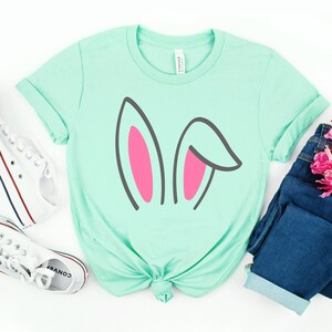 Easter Bunny Ears Family Shirt,Matching Easter Shirt, Mommy, Daddy, Baby, Sister and Brother Easter Bunny Shirt, Easter Party Outfit