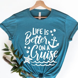 Life is Better on a Cruise Shirt,Cruise Life Shirt,Cruise Vacation Tee,Family Cruise Matching shirt,Summer Friend T-shirt,Cruise Squad Shirt