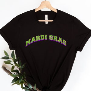 Mardi Gras Leopard Varsity Sweatshirt, Nola Shirt,Fat Tuesday Shirt,Flower de luce Shirt,Louisiana Shirt,Saints New Orleans Shirt,Mardi Gras