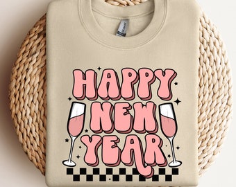 Cheers To The New Year Shirt,2024 Happy New Year Sweatshirt,Happy New Year Shirt, New Years Shirt,Happy New Year Shirt,New Year Gift