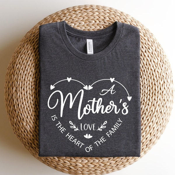Mother Heart Shirt, Mothers Day Shirt, Gift For Mom, Mom Shirt, Mama Shirt, Mom Life Shirt, Heart Shirt, Gift For Her, Mother word cloud Tee