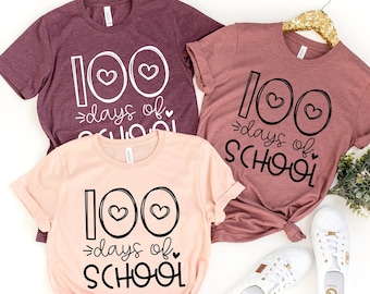 100 Days Of School Shirt, 100 Days Brighter Shirt, Teacher Shirt, 100th Day Of School, Back To School Shirt, Teacher Appreciation Shirt