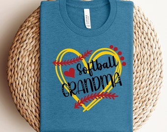 Softball Grandma Shirt, Softball Shirt for Grandma, Softball Grandma Tshirt, Softball Grandma T Shirt for Grandma Gift, Softball Grandma Tee