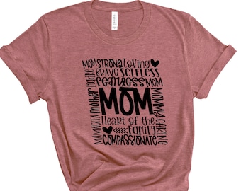 Mom Subway Art Camicie, Felice Festa della Mamma, Migliore Mamma, Regalo Per Mamma, Regalo Per Mamma, Regalo Per Lei, Camicia Festa della Mamma, Trendy, Camicie Unisex