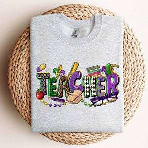 Teacher Mardi Gras Sweatshirt Hoodie, Mardi Gras Shirt, This Girl Needs A Drink, Mardi Grass Festival Shirt, New Orleans Shirt