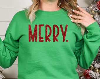 Christmas Sweatshirt,Merry Christmas Sweatshirt,Christmas gift,Christmas sweatshirt for Women,Holiday Sweatshirt,Winter Sweatshirt