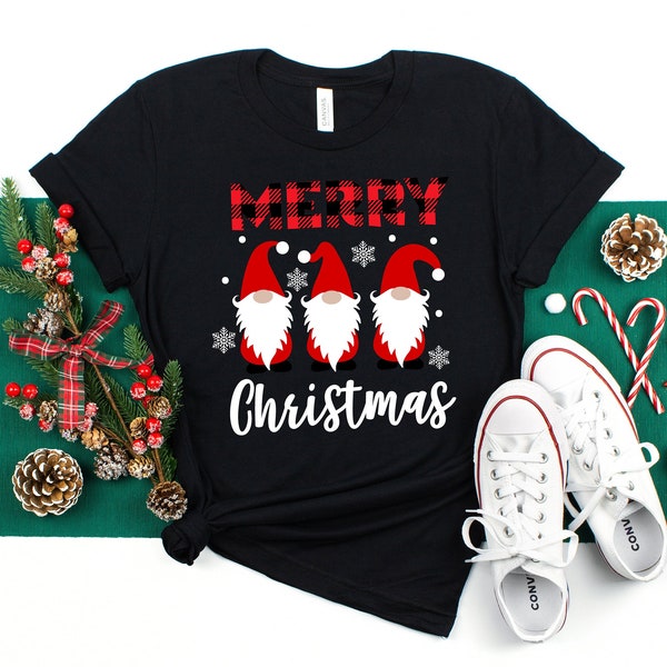 Merry Christmas Shirt,Christmas Gnomes Shirt, Cute Gnomies Christmas Shirt,Christmas Family Shirt,Christmas Gift,Holiday Gift.Matching Shirt