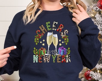 Cheers To The New Year Shirt, 2023 Happy New Year Sweatshirt, Happy New Year Shirt, Neujahr Shirt, 2023 Weihnachten, Happy New Year Shirt