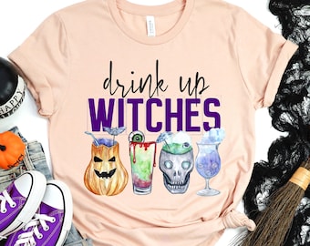 Drink Up Witches Shirt | Halloween Party Shirt, Halloween Party Outfit, Halloween Gift, Halloween Shirts for Women, Matching Halloween Shirt
