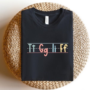 Funny Teacher Shirt, Black Board Shirt, Tt Gg Ii Ff Teacher Shirt, Shirt For Teachers, Teaching Shirt, Teacher Gifts, Kindergarten Shirt