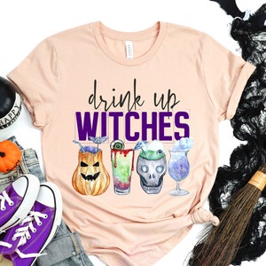 Drink Up Witches Shirt | Halloween Party Shirt, Halloween Party Outfit, Halloween Gift, Halloween Shirts for Women, Matching Halloween Shirt