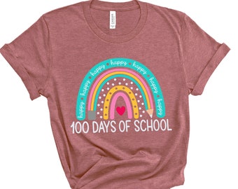 100 Days Of School Shirt, 100 Days Brighter Shirt, Teacher Shirt, 100th Day Of School, Back To School Shirt, Teacher Appreciation Shirt