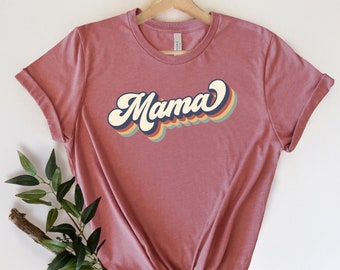 Retro Mama Shirt,Mama Shirt,Mommy Shirt,Gift for Mom,Gift for Her,Mothers Day,Mom Life Tshirt,Mom to be Shirt, Mom Life T-shirt. Mother Life