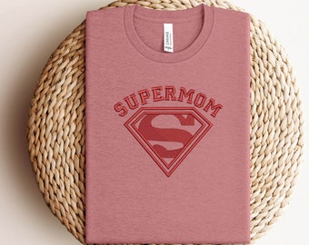 Embroidery Super Mama Shirt,Best Mom Embroidery Sweatshirt,Mother's Day Embroidery Shirt,Embroidery Mother Gift,Mama Birthday Gift