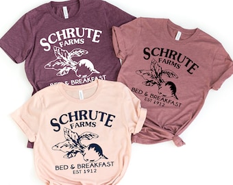 Schrute Farm,Unisex tshirt,Scronton Pennsylvania est 1912,the office tv show, the office,michael scott,dwight schrute,schrute