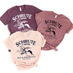 Schrute Farm,Unisex tshirt,Scronton Pennsylvania est 1912,the office tv show, the office,michael scott,dwight schrute,schrute