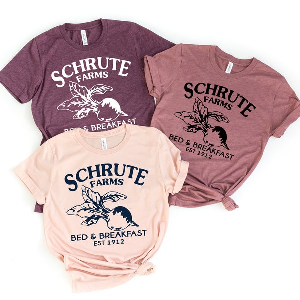 Schrute Farm, t-shirt unisexe, Scronton Pennsylvania est 1912, l'émission de télévision de bureau, le bureau, michael scott, dwight schrute, schrute