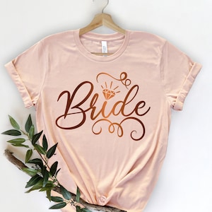 Bride Shirt, Bride to Be, Engagement Shirt, Honeymoon Shirt, Bridal Gift, Wedding Tee, Bridal Shower Gift, Bride Tshirt, Future Mrs 画像 1