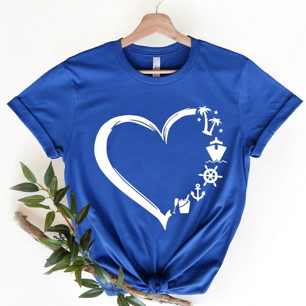 Cruise Distressed Heart Shirt, Cruise Life Shirt, Cruise Vacation Tee, Family Cruise Matching shirt, Zomervriend T-shirt, Cruise Squad Shirt