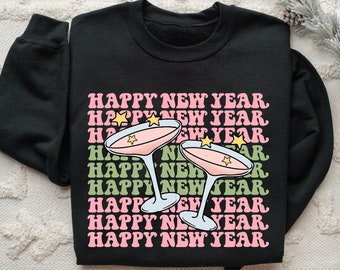 Prost auf das neue Jahr Shirt,2024 Frohes neues Sweatshirt,Happy New Year Shirt, Neujahr Shirt,Happy New Year Shirt,Neujahrsgeschenk