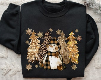 Christmas Sweatshirt, Christmas Sweater, Christmas Crewneck, Christmas Tree Sweatshirt, Holiday Sweaters for Women, Winter Sweatshirt