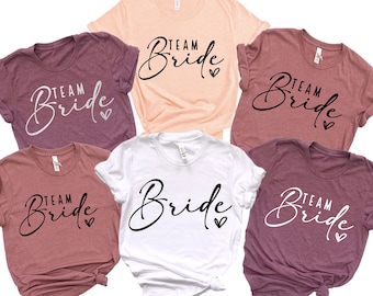 Team Bride Shirts, Bride Shirt, Bachelorette Party Shirts, Bridesmaid Shirts, Bridesmaid Proposal Gift, Bachelorette Shirts, Squad Shirt