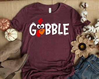 Gobble Gobble Thanksgiving Shirt, Thanksgiving t shirt womens, family thanksgiving shirts, funny Thanksgiving 2022,Thanksgiving  shirt