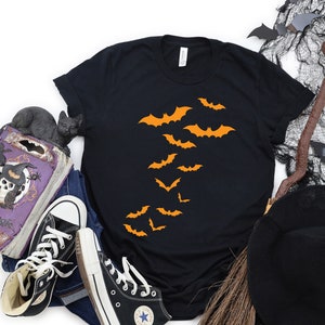 Halloween Bats Shirt, Halloween Party, Halloween 2022 Shirt, Skeleton T, Halloween Outfits, Halloween Funny Shirt, Family Matching Shirts