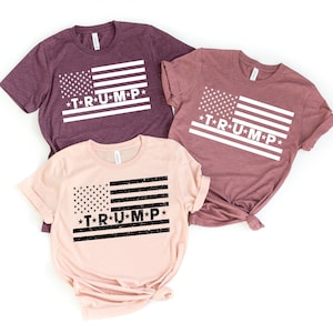 Trump Flag Shirt,  2024 Trump Shirt, Republican T Shirt, Voting Shirt, MAGA Ladies Shirt, MAGA 2024, Trump Election Tee, MAGA Men&#39;s Shirts