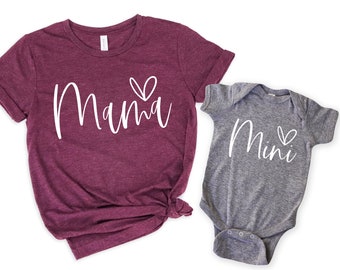 Mama Shirt, Mini Shirt Blessed Mama, Blessing Mini, Thankful For My Mini, Thankful For My Mama, Mama And Mini Shirt, Mama Mini Matching Tee