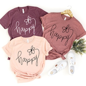 Choose Happy Shirt, Happy T-shirt, Womens Shirt, Happy Shirt, Positive Tee, Inspirational Shirt, Happiness Shirt,