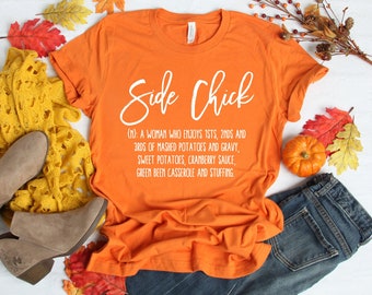 Side Chick Shirt,Hello Pumpkin rainbow Shirt,Thanksgiving Food Shirt,Family Thanksgiving Shirt,Thanksgiving Dinner Shirt